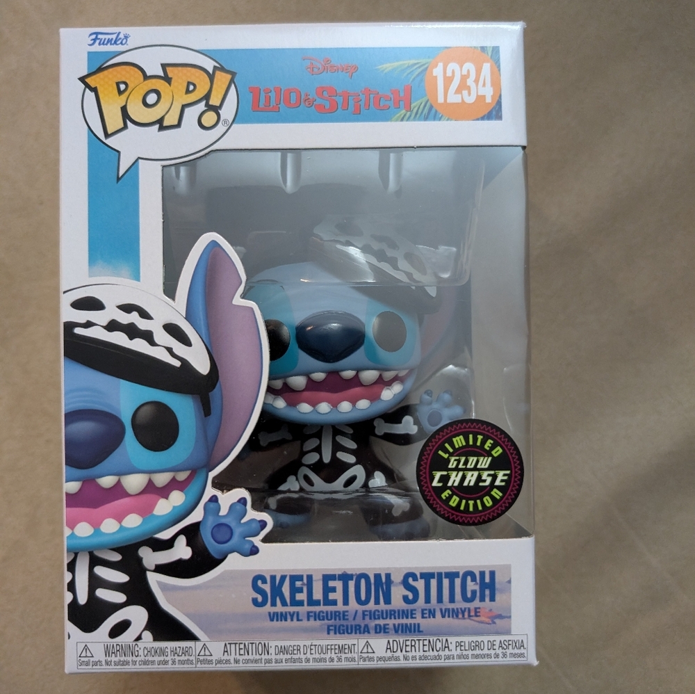 Funko Pop Skeleton Stitch Chase Vinyl Figure